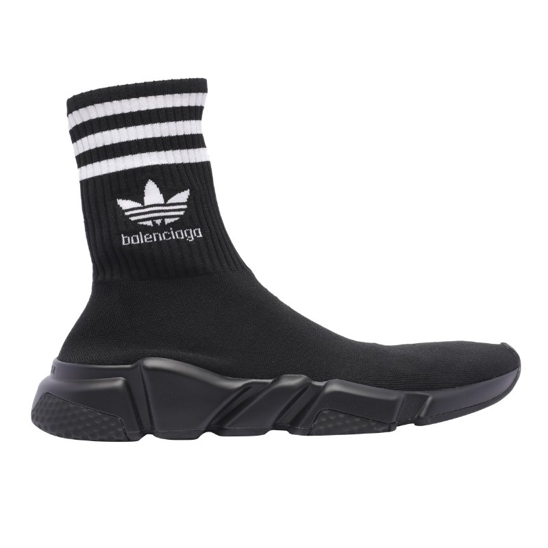 Balenciaga adidas 男款 Speed 再生針織襪套鞋 黑色 IT 40/41/42/43/44-1