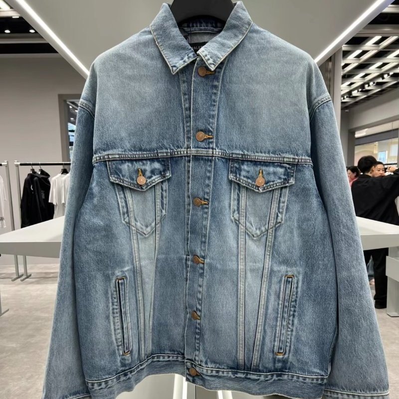 Balenciaga 中性款 OS版型丹寧牛仔布夾克 僅剩S-1