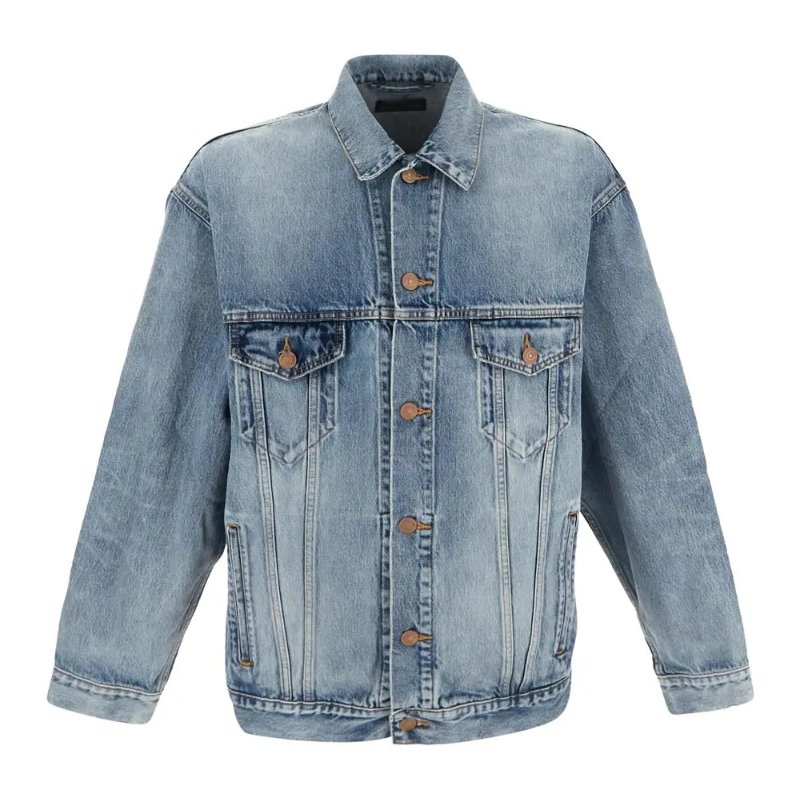 Balenciaga 中性款 OS版型丹寧牛仔布夾克 僅剩S-3