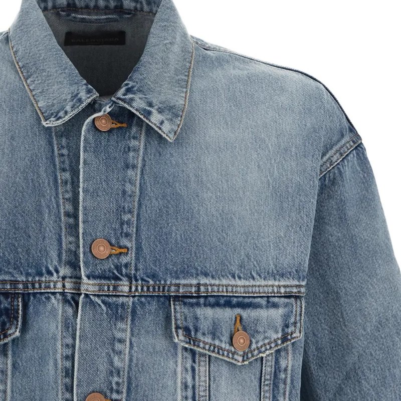 Balenciaga 中性款 OS版型丹寧牛仔布夾克 僅剩S-4