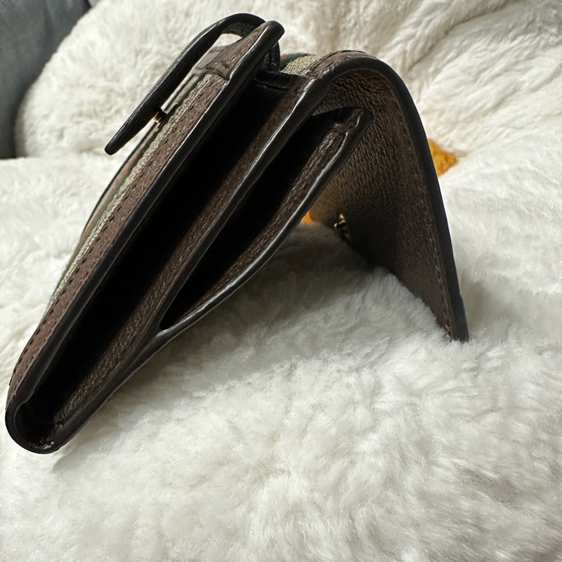 GUCCI 523173 ophidia pvc三折拉鍊零錢袋短夾-9