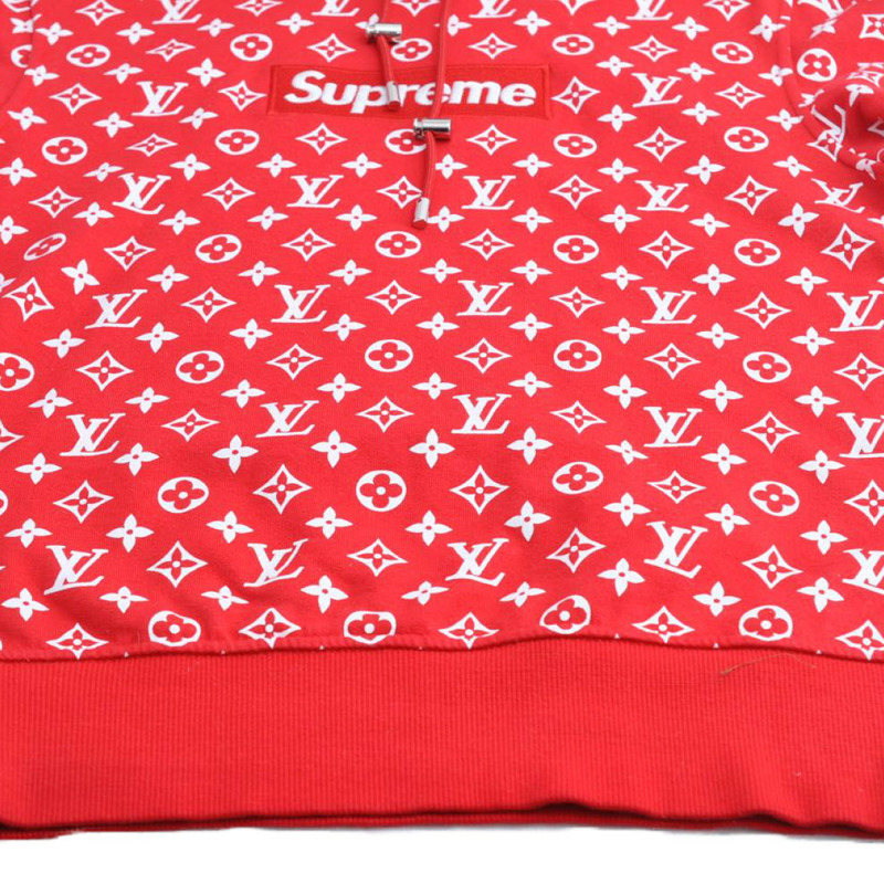 【日本直送】路易威登 Supreme Box Logo 連帽衫 紅色 XXS LV 正品 ak145-4