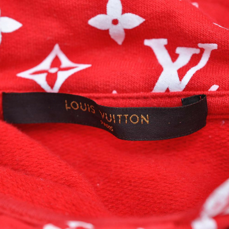 【日本直送】路易威登 Supreme Box Logo 連帽衫 紅色 XXS LV 正品 ak145-12
