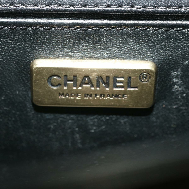 【日本直送】香奈兒 (CHANEL) 鏈 Boy Chanel 單肩包 Tile 黑色 多色 CC Auth 29551A-18