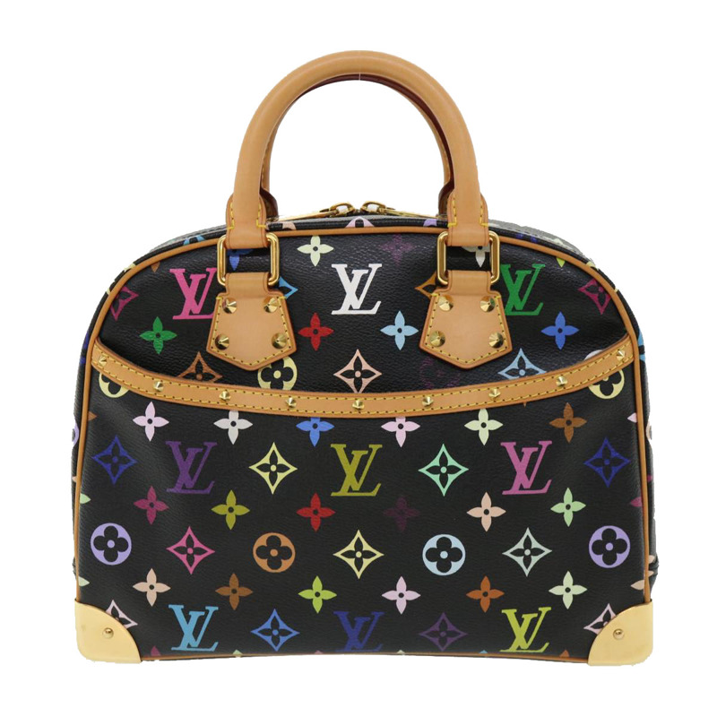 【日本直送】路易威登 Monogram 多色 Trouville 手提包黑色 M92662 正品 am3324A-12