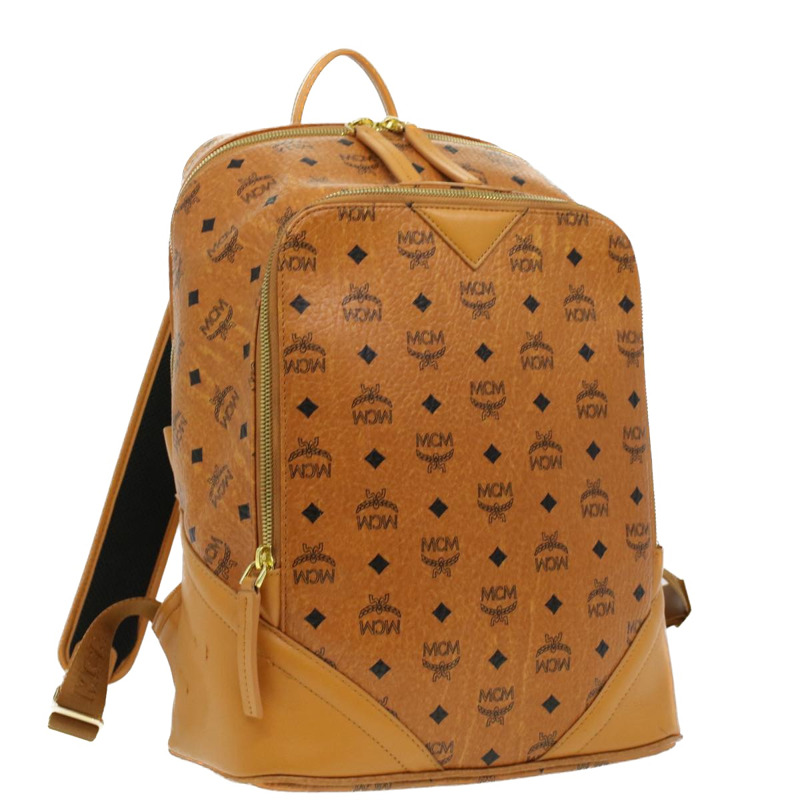 【日本直送】MCM 標誌背包 PVC 皮革 棕色 正品 ki2560-0