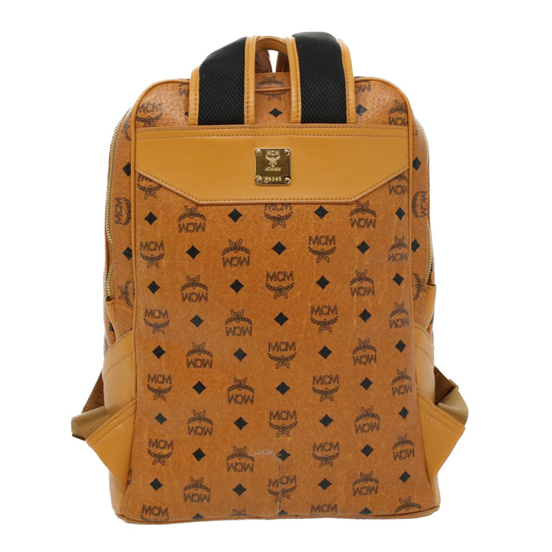 【日本直送】MCM 標誌背包 PVC 皮革 棕色 正品 ki2560-2