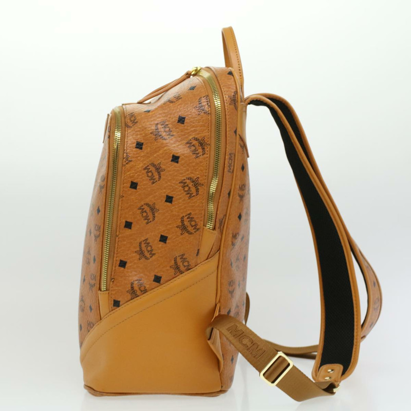 【日本直送】MCM 標誌背包 PVC 皮革 棕色 正品 ki2560-4