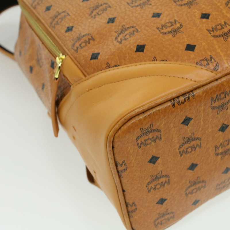 【日本直送】MCM 標誌背包 PVC 皮革 棕色 正品 ki2560-13