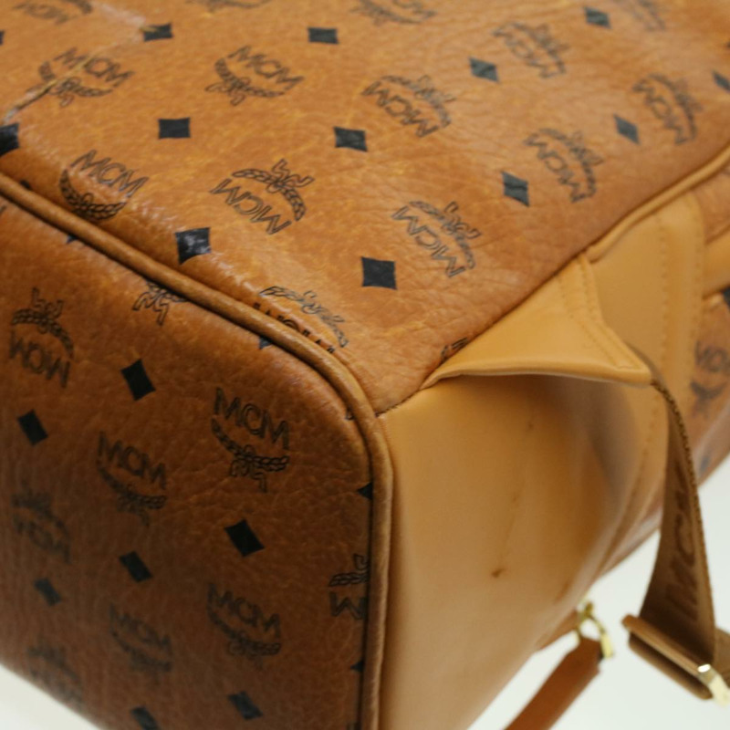 【日本直送】MCM 標誌背包 PVC 皮革 棕色 正品 ki2560-14