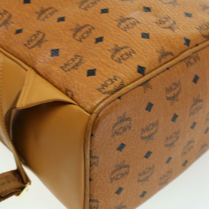 【日本直送】MCM 標誌背包 PVC 皮革 棕色 正品 ki2560-15