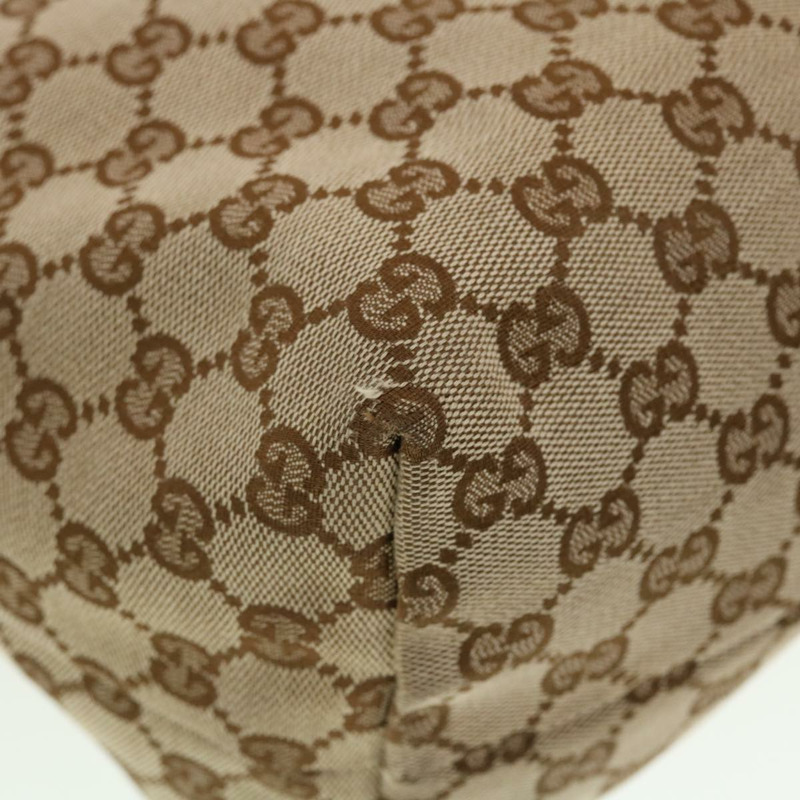 【日本直送】GUCCI GG 帆布流蘇竹節手提包米色棕色 218780 正品 tb616-11