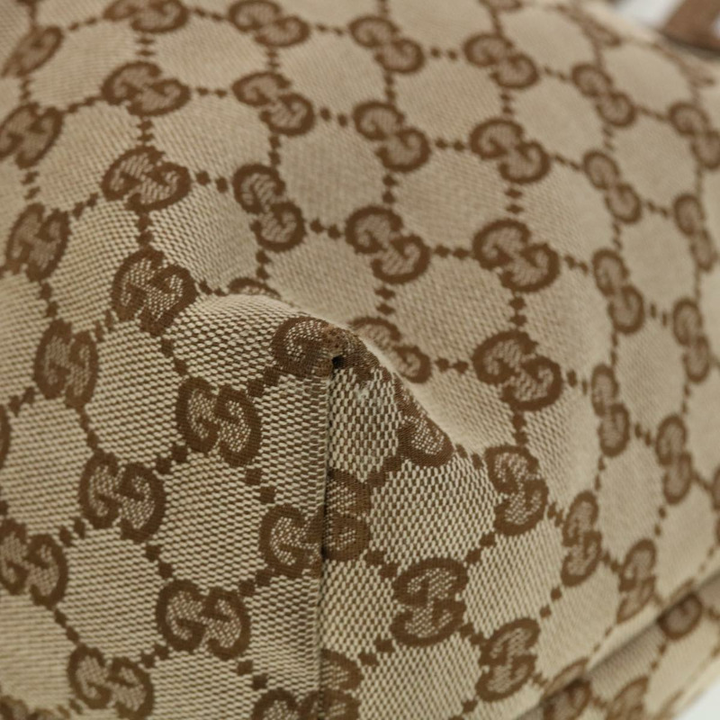 【日本直送】GUCCI GG 帆布流蘇竹節手提包米色棕色 218780 正品 tb616-13