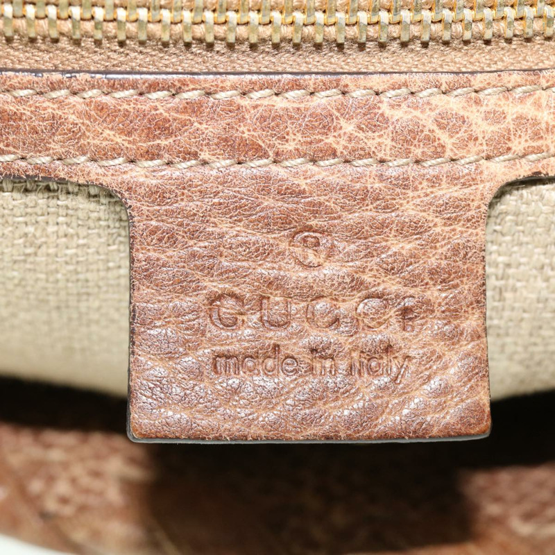 【日本直送】GUCCI GG 帆布流蘇竹節手提包米色棕色 218780 正品 tb616-14