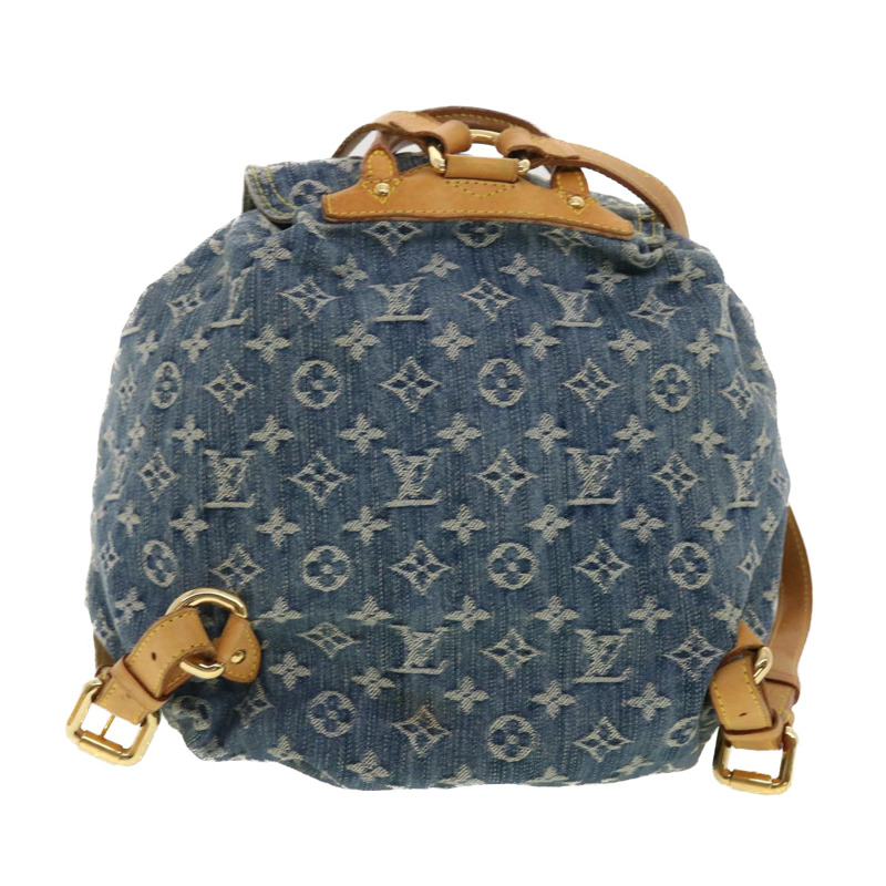 【日本直送】路易威登 Monogram Denim Sac A Dos GM 背包藍色 M95056 LV 授權 40432-1
