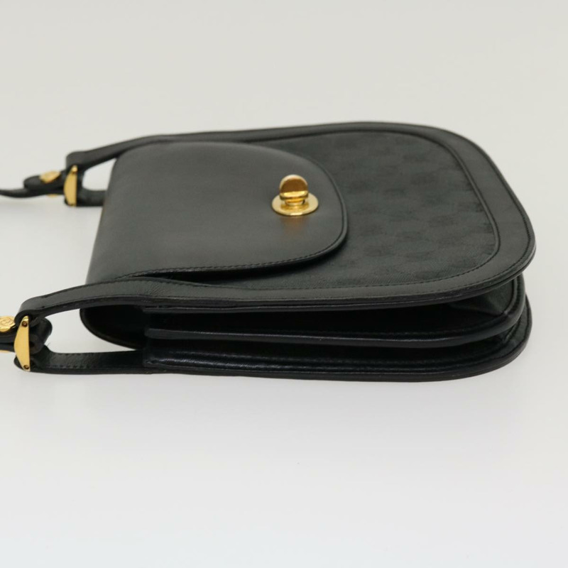 【日本直送】GUCCI GG 帆布轉鎖單肩包塗層帆布黑色正品 yk6991B-2