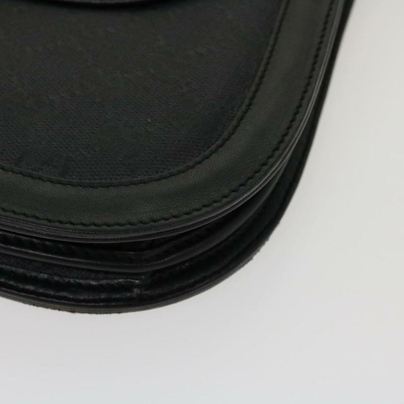 【日本直送】GUCCI GG 帆布轉鎖單肩包塗層帆布黑色正品 yk6991B-15