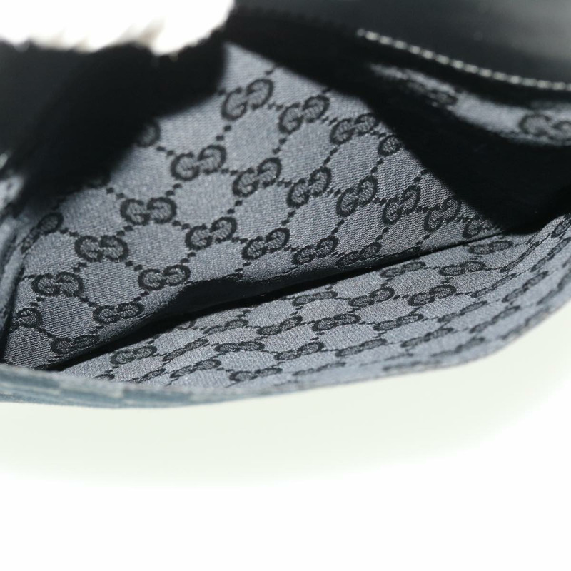 【日本直送】GUCCI GG 帆布扁平單肩包 黑色 0348 正品 ki2992-9