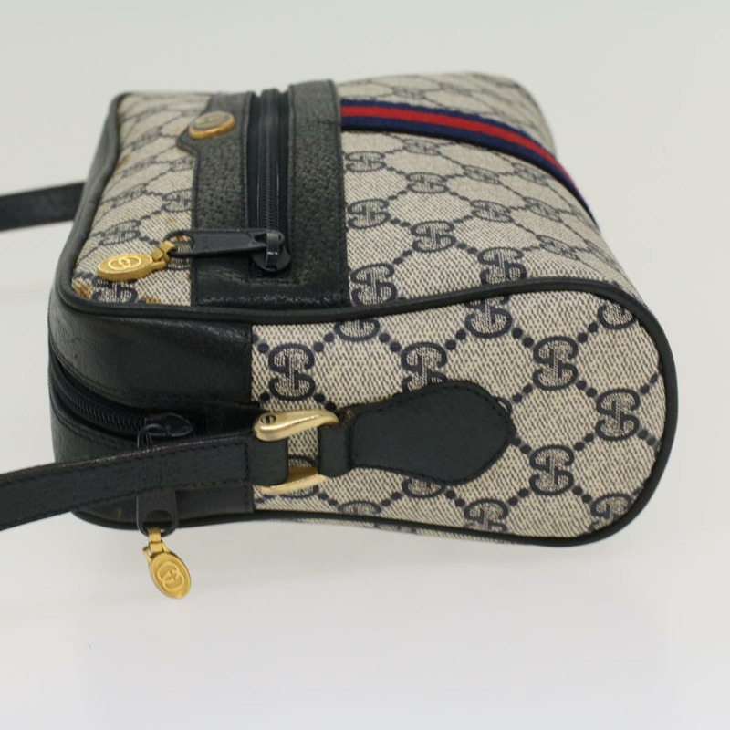 【日本直送】GUCCI GG 帆布雪莉線單肩包海軍紅 68 02 004 正品 43675-3