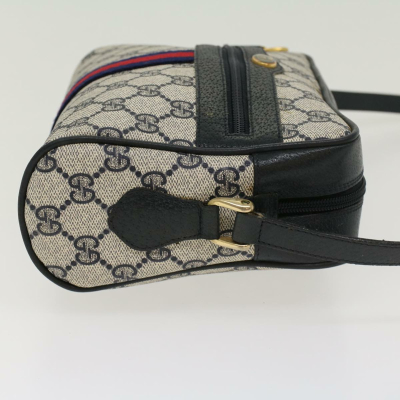 【日本直送】GUCCI GG 帆布雪莉線單肩包海軍紅 68 02 004 正品 43675-4