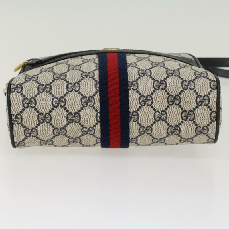 【日本直送】GUCCI GG 帆布雪莉線單肩包海軍紅 68 02 004 正品 43675-8