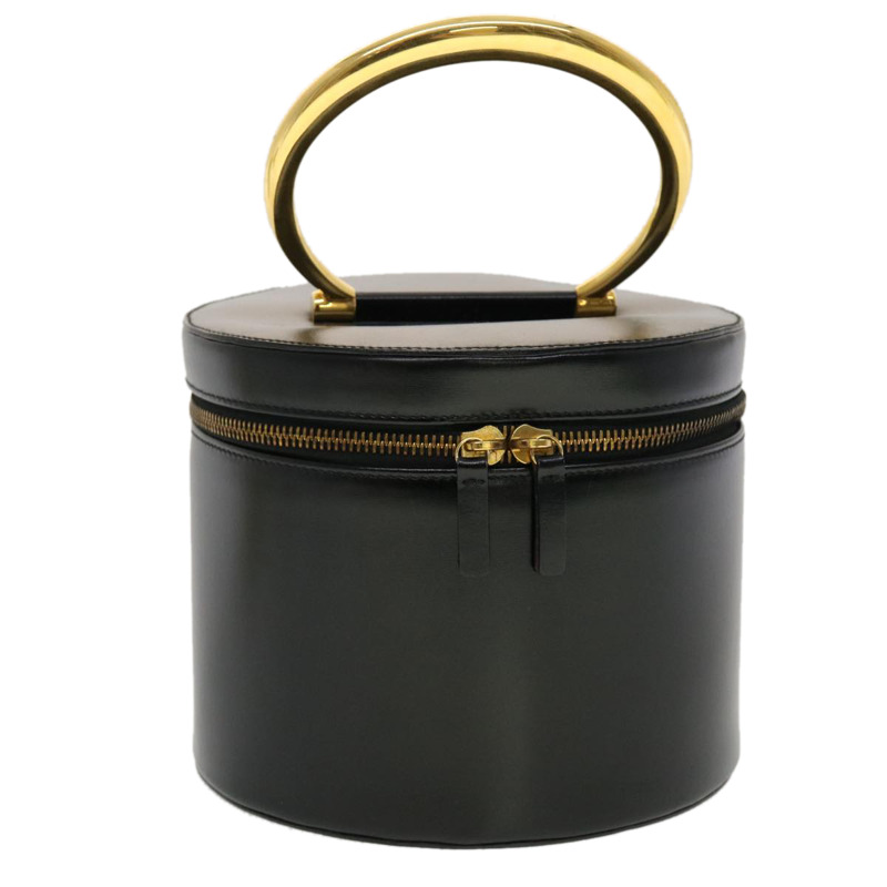 【日本直送】CELINE 化妝包 皮革 黑色 金色 正品 43930-0