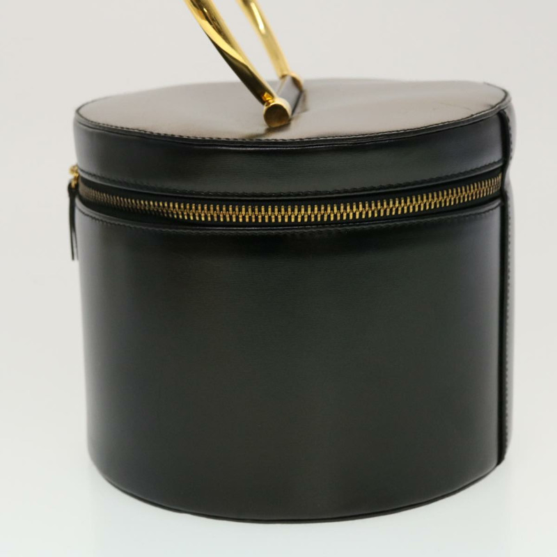 【日本直送】CELINE 化妝包 皮革 黑色 金色 正品 43930-2