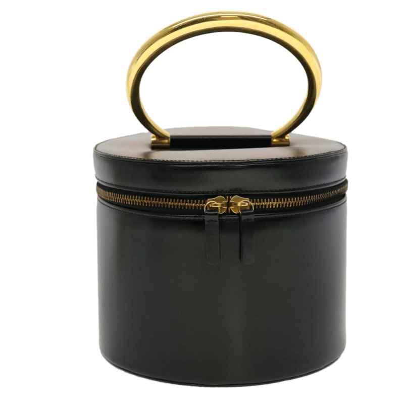 【日本直送】CELINE 化妝包 皮革 黑色 金色 正品 43930-12