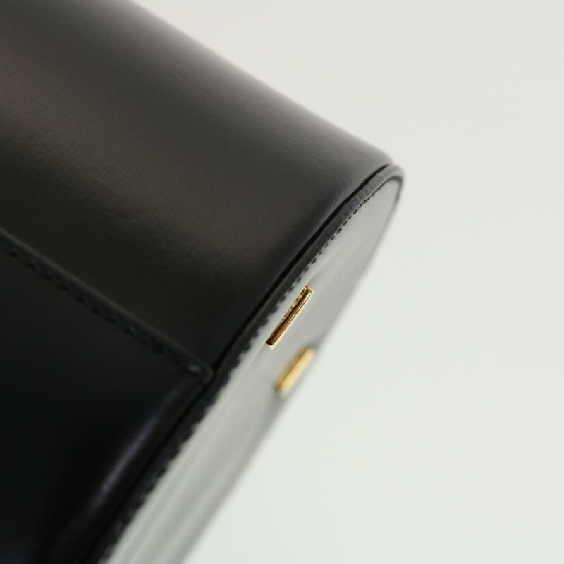 【日本直送】CELINE 化妝包 皮革 黑色 金色 正品 43930-14