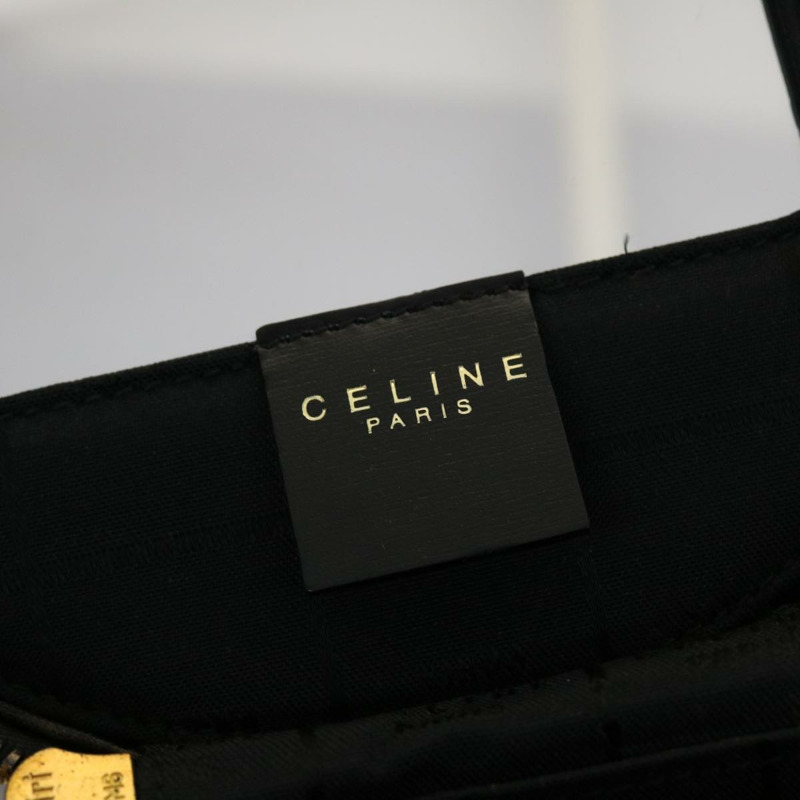 【日本直送】CELINE 化妝包 皮革 黑色 金色 正品 43930-18