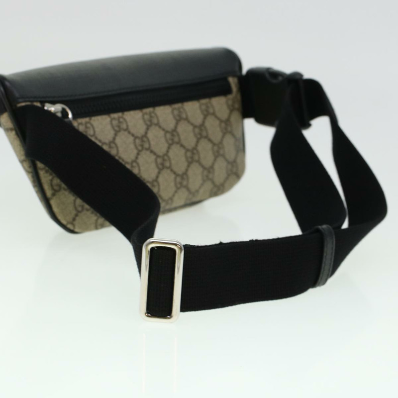【日本直送】GUCCI GG 帆布腰包 PVC 皮革米色 450946 正品 yk7290-6