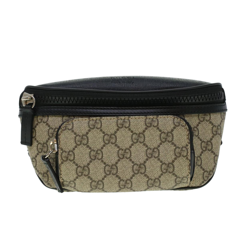 【日本直送】GUCCI GG 帆布腰包 PVC 皮革米色 450946 正品 yk7290-12