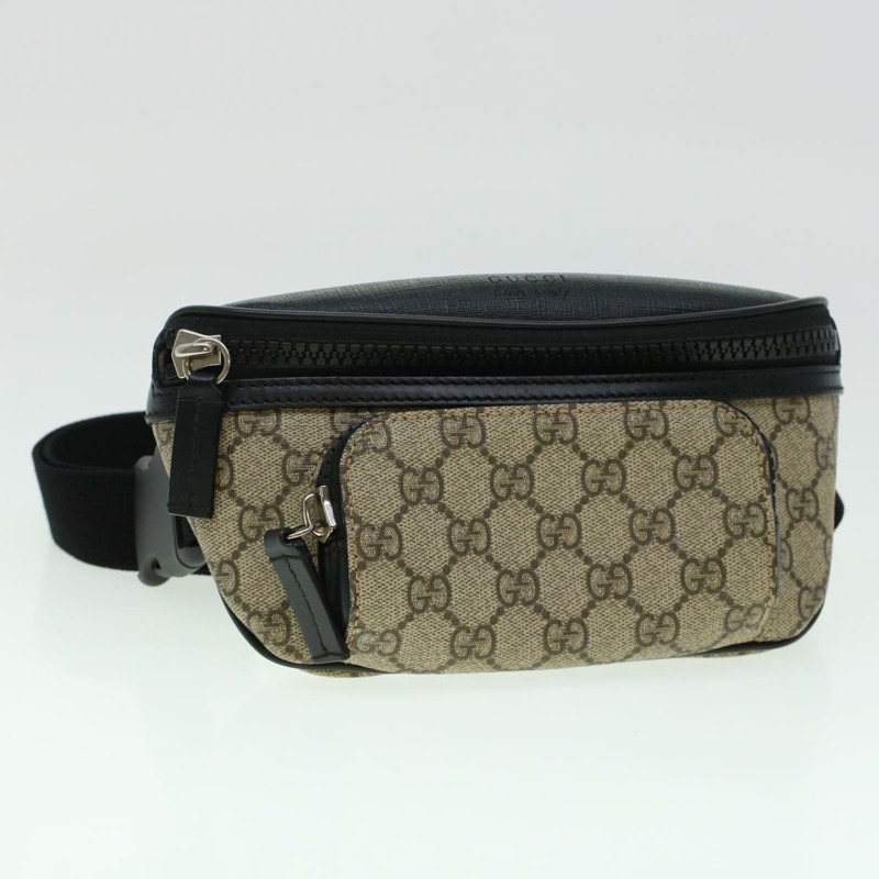 【日本直送】GUCCI GG 帆布腰包 PVC 皮革米色 450946 正品 yk7290-13