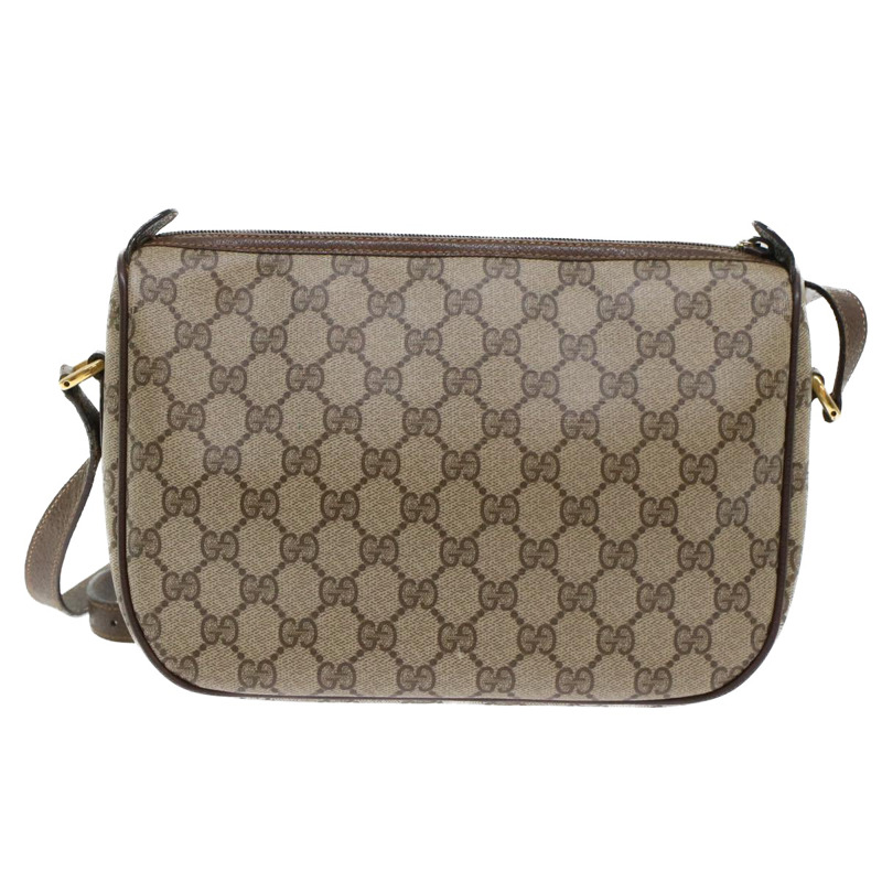 【日本直送】GUCCI GG 帆布 Web Sherry Line 單肩包 PVC 皮革米色紅色正品 45598-1