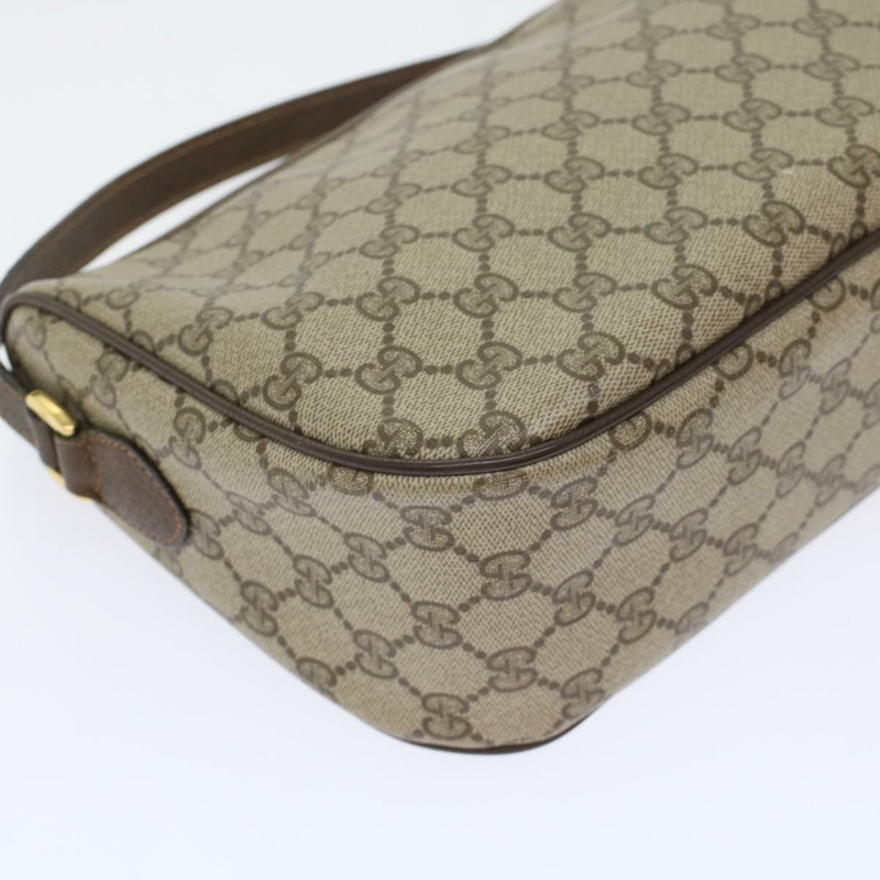 【日本直送】GUCCI GG 帆布 Web Sherry Line 單肩包 PVC 皮革米色紅色正品 45598-7