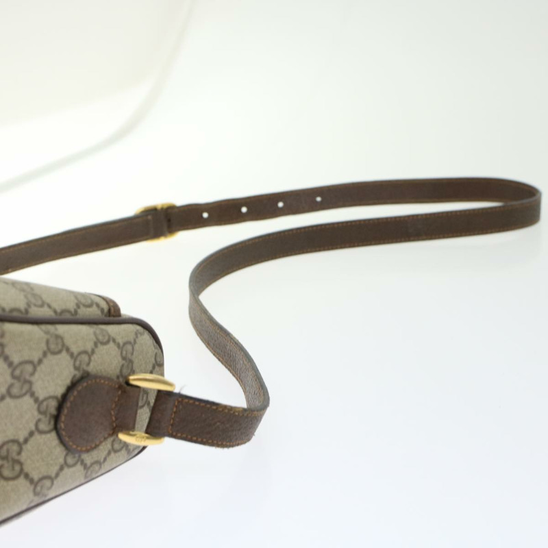 【日本直送】GUCCI GG 帆布 Web Sherry Line 單肩包 PVC 皮革米色紅色正品 45598-13