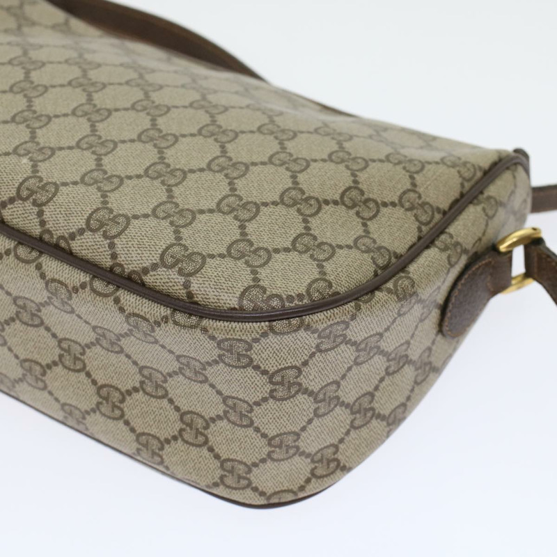 【日本直送】GUCCI GG 帆布 Web Sherry Line 單肩包 PVC 皮革米色紅色正品 45598-16