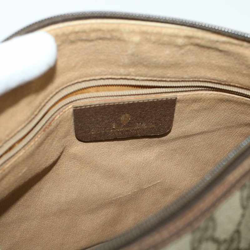 【日本直送】GUCCI GG 帆布 Web Sherry Line 單肩包 PVC 皮革米色紅色正品 45598-18