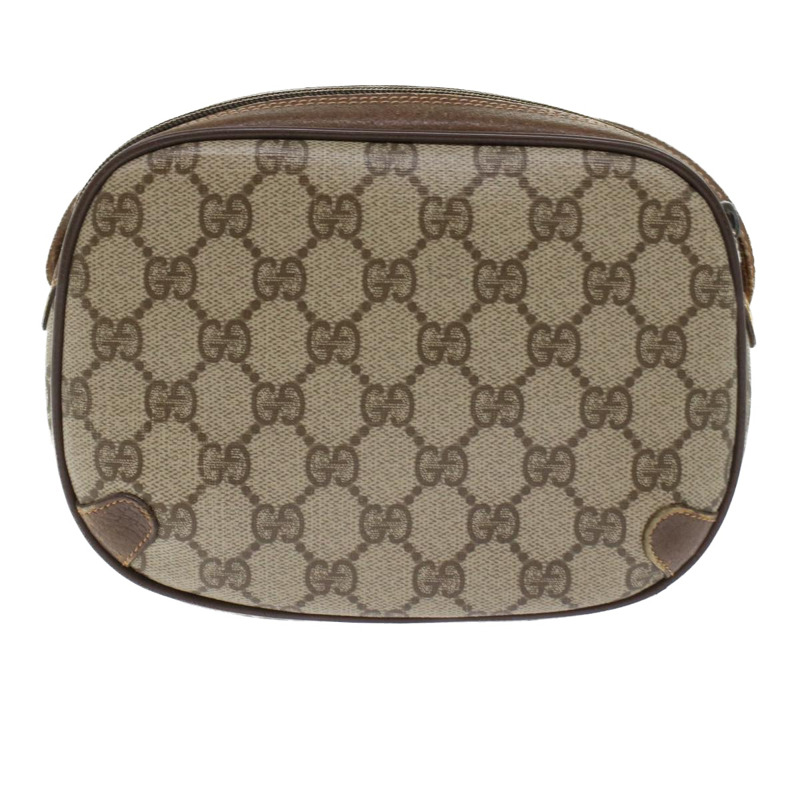 【日本直送】GUCCI GG 帆布 Web Sherry Line 單肩包 PVC 皮革米色紅色正品 45604-1