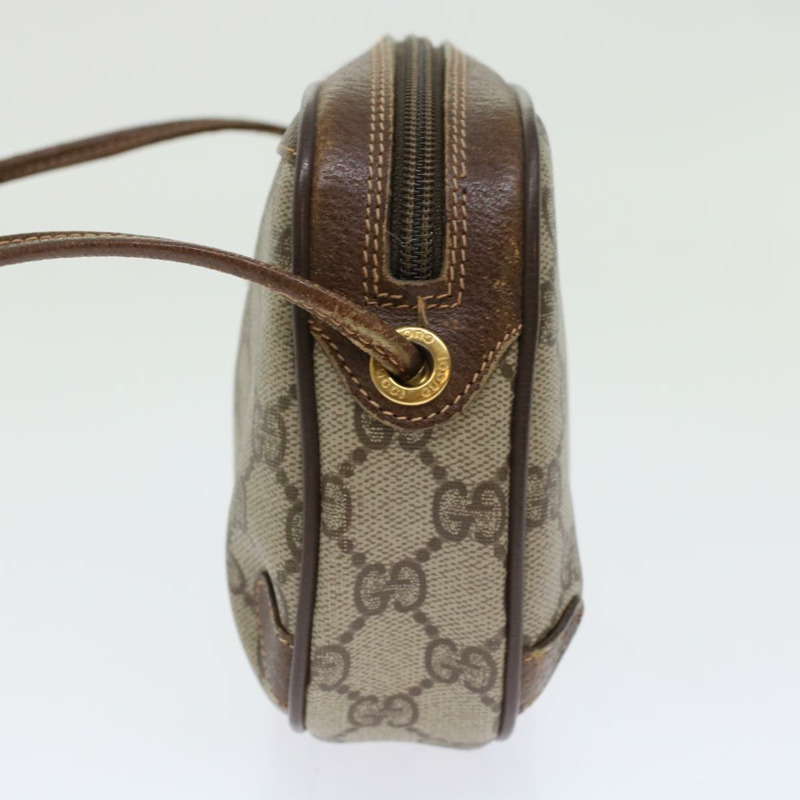 【日本直送】GUCCI GG 帆布 Web Sherry Line 單肩包 PVC 皮革米色紅色正品 45604-2