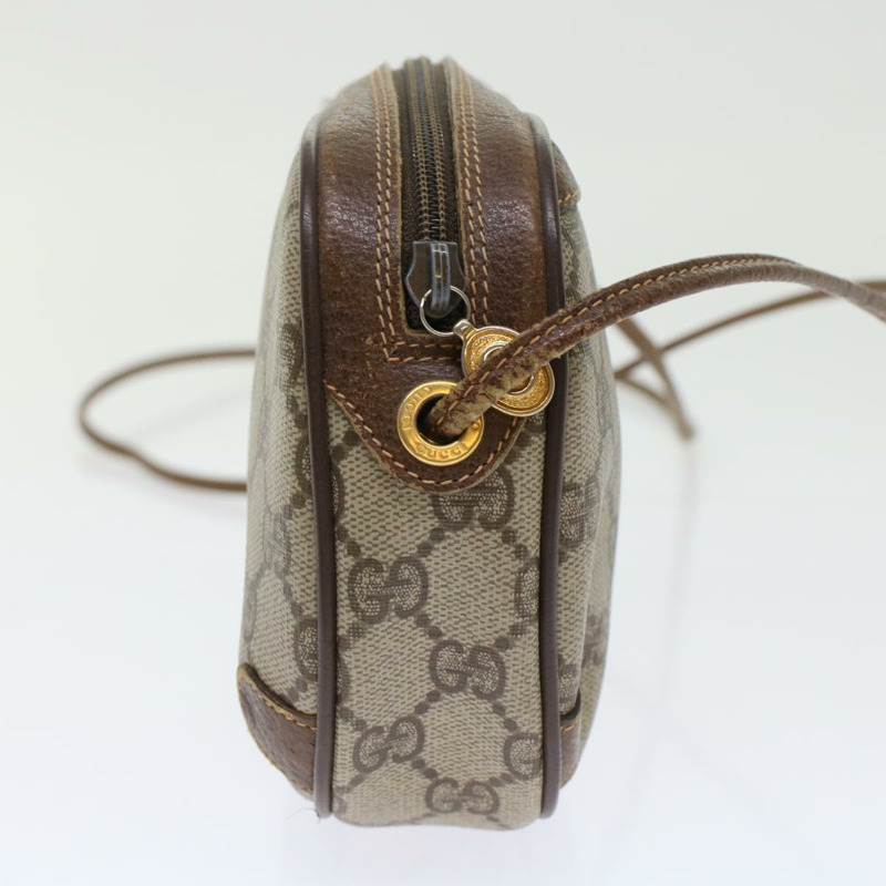 【日本直送】GUCCI GG 帆布 Web Sherry Line 單肩包 PVC 皮革米色紅色正品 45604-3