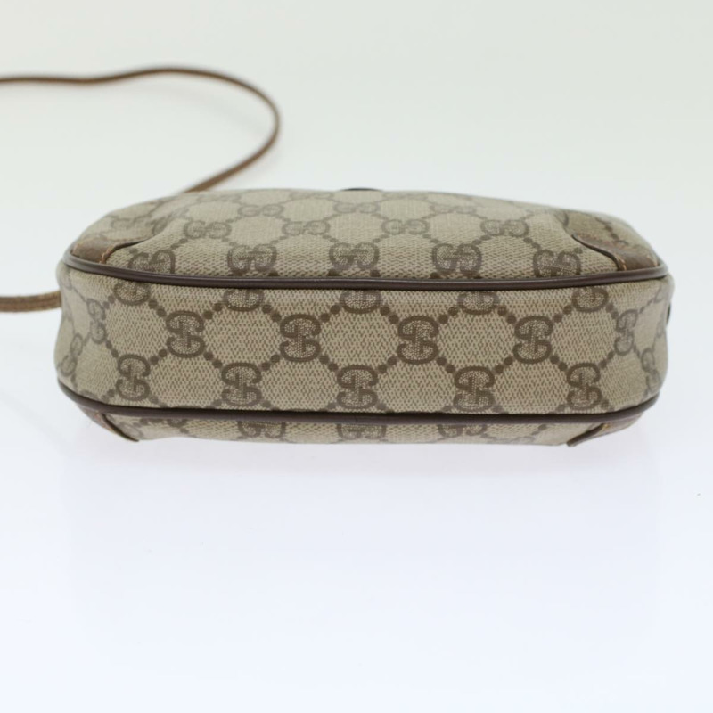 【日本直送】GUCCI GG 帆布 Web Sherry Line 單肩包 PVC 皮革米色紅色正品 45604-4