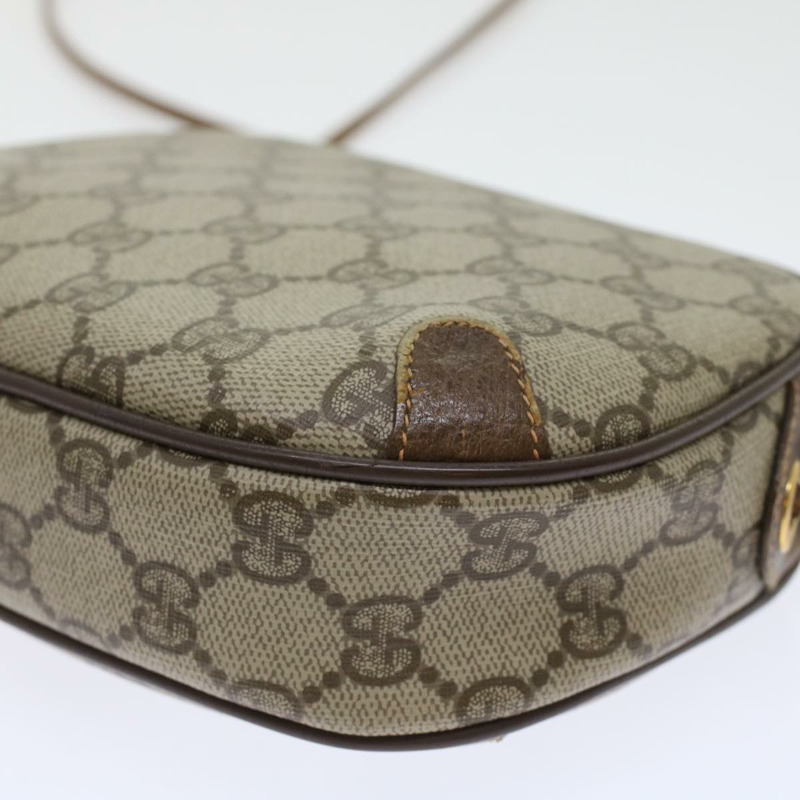 【日本直送】GUCCI GG 帆布 Web Sherry Line 單肩包 PVC 皮革米色紅色正品 45604-15