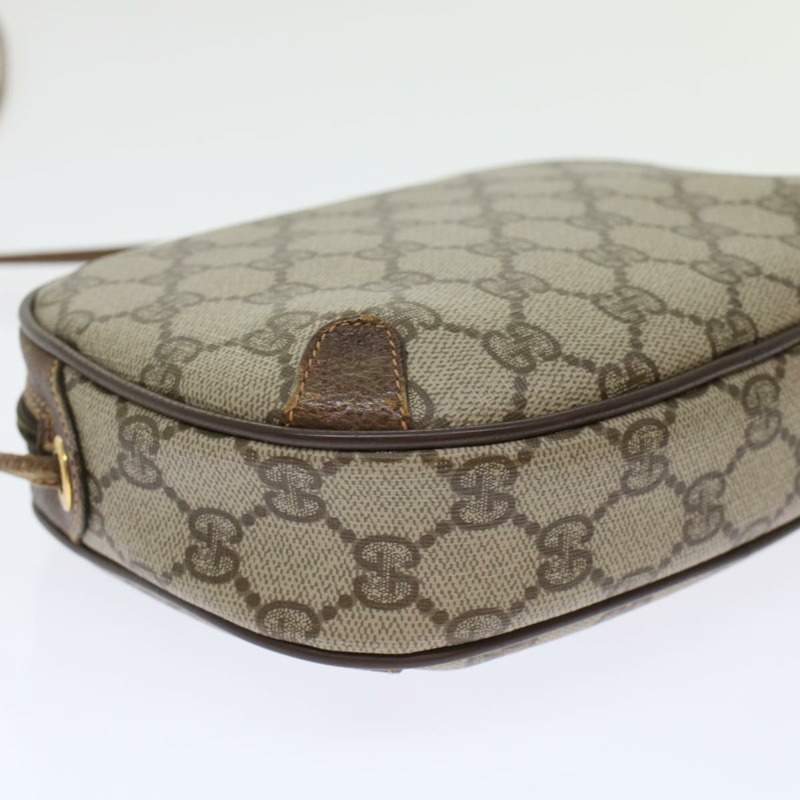 【日本直送】GUCCI GG 帆布 Web Sherry Line 單肩包 PVC 皮革米色紅色正品 45604-16