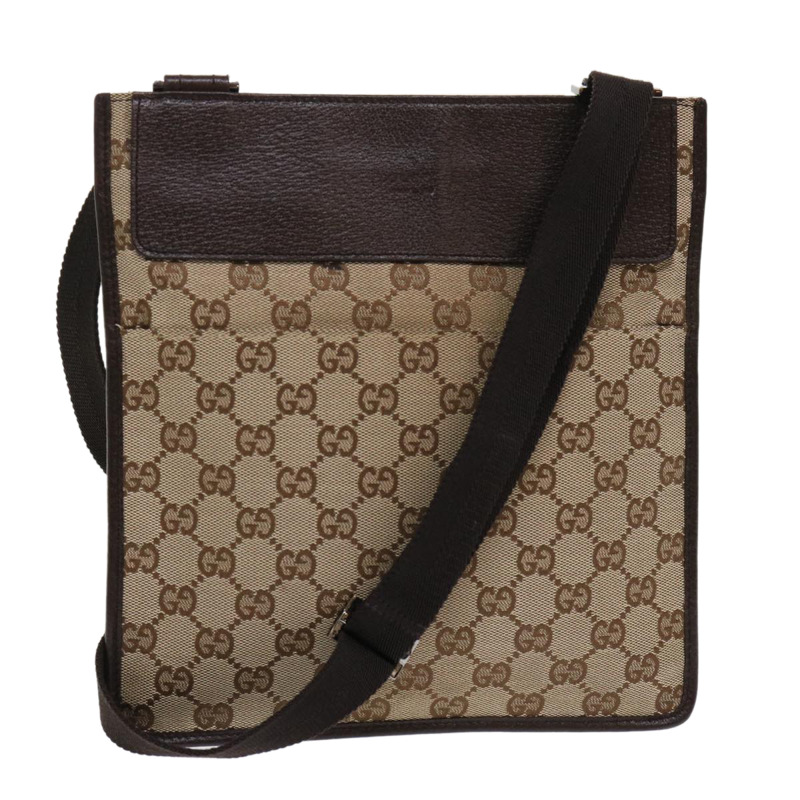 【日本直送】GUCCI GG 帆布單肩包皮革米色 27639 正品 tb691-0