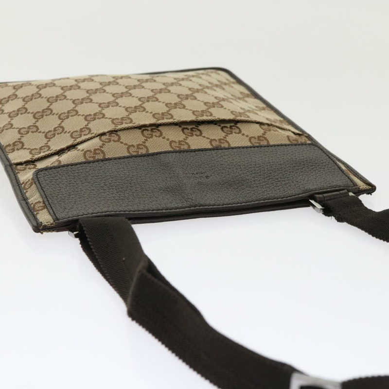 【日本直送】GUCCI GG 帆布單肩包皮革米色 27639 正品 tb691-5