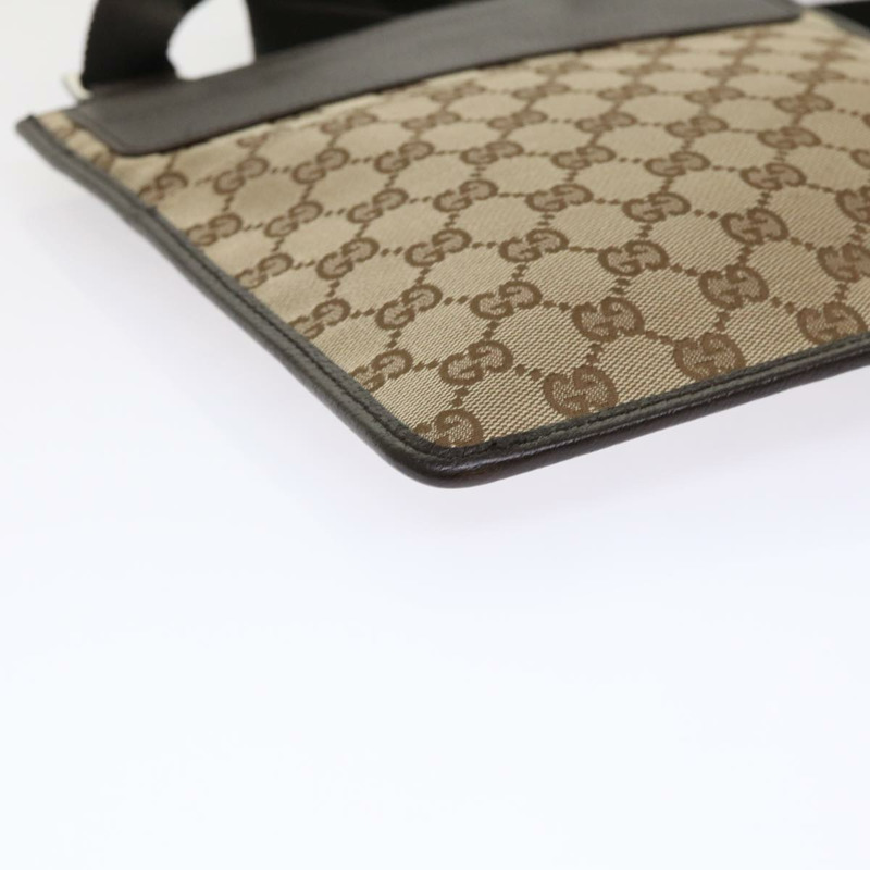 【日本直送】GUCCI GG 帆布單肩包皮革米色 27639 正品 tb691-16