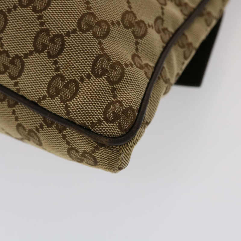 【日本直送】GUCCI GG 帆布 Web Sherry Line 單肩包米色綠紅 169982 正品 ki3107-7