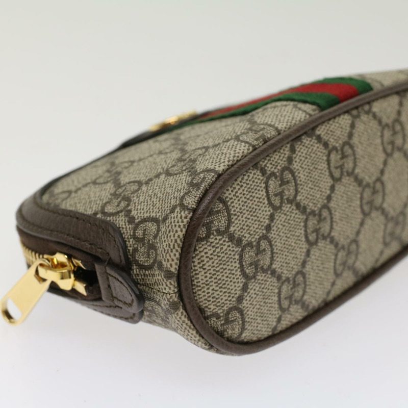 【日本直送】GUCCI GG 帆布 Web Sherry Line Ophidia 化妝包 PVC 皮革正品 yk7912-13