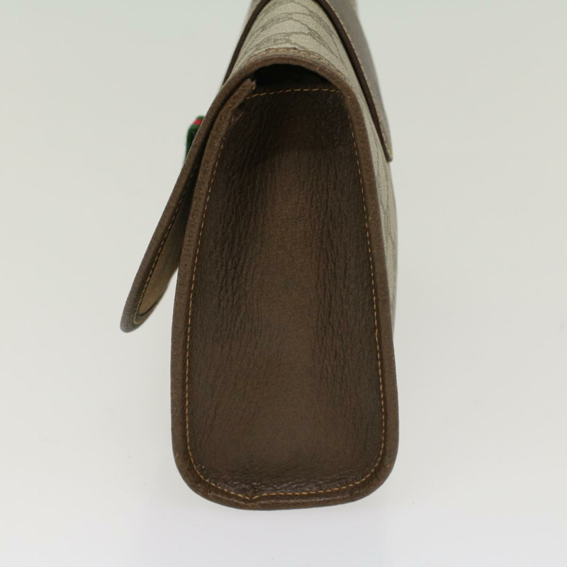 【日本直送】GUCCI GG 帆布 Web Sherry Line 手拿包米色紅綠 14.01.030 正品 ep1124-2